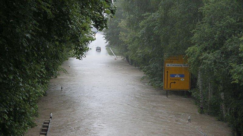 Hochwasser in Freilassing