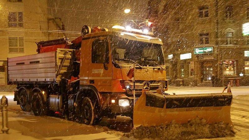 Schneechaos in der Stadt Salzburg
