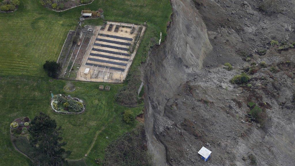Massiver Erdrutsch auf Insel Whidbey im US-Bundesstaat Washington