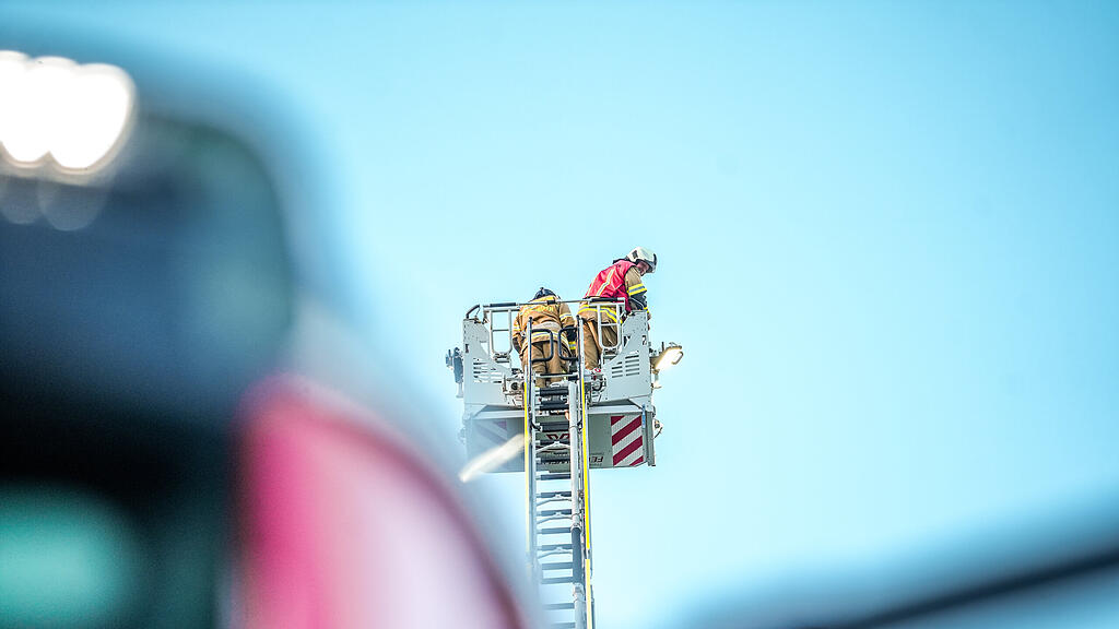Feuerwehr \u00dcbung im Thalgauer Seniorenheim