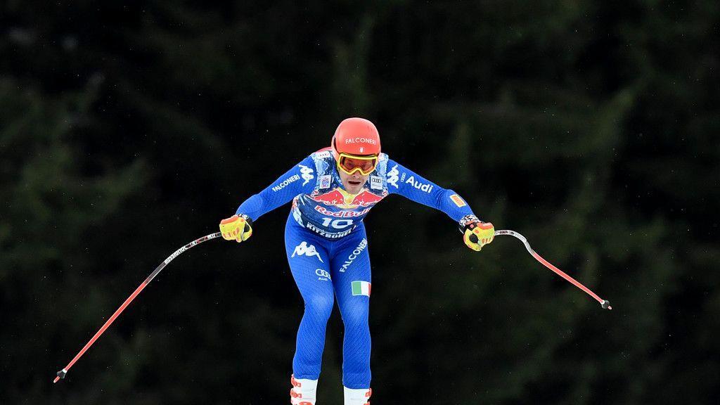 Abfahrtstraining in Kitzbühel