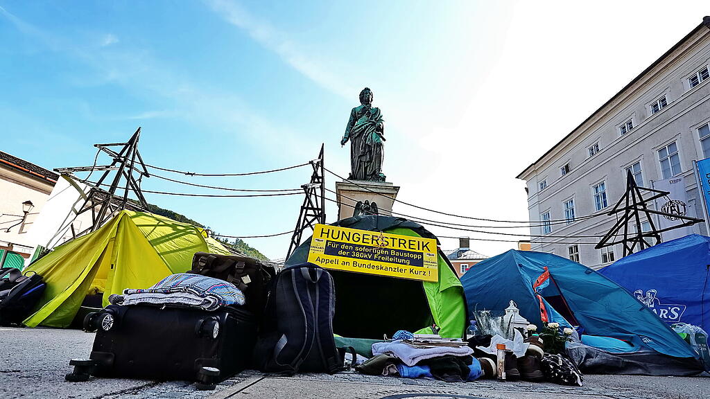 Hungerstreik, 380kv, mozartplatz, erdkabel,