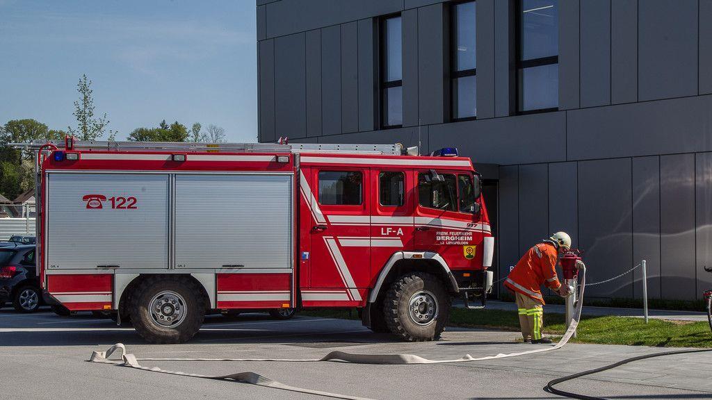 Kellerbrand bei Palfinger in Bergheim
