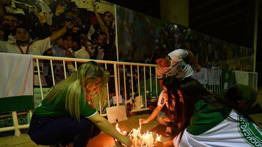 Chapecoense-Fans trauern