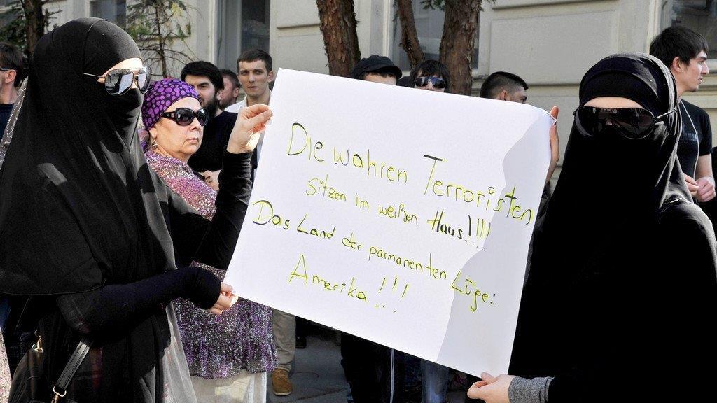 Demonstration in Wien: Solidarität für mutmaßlichen Boston Attentäter