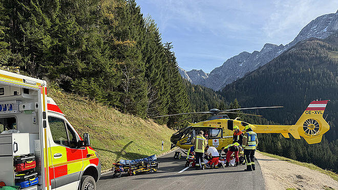 Unfall auf Rossfeldstraße