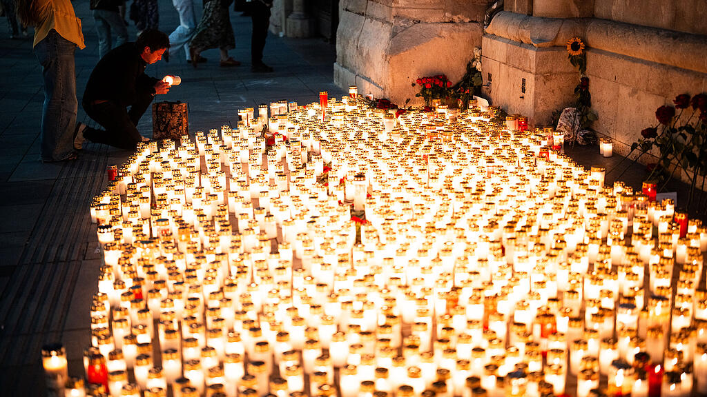 Amoklauf in Graz: Lichtermeer in Wien