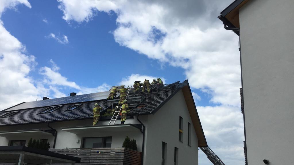 Dachstuhlbrand in Anif