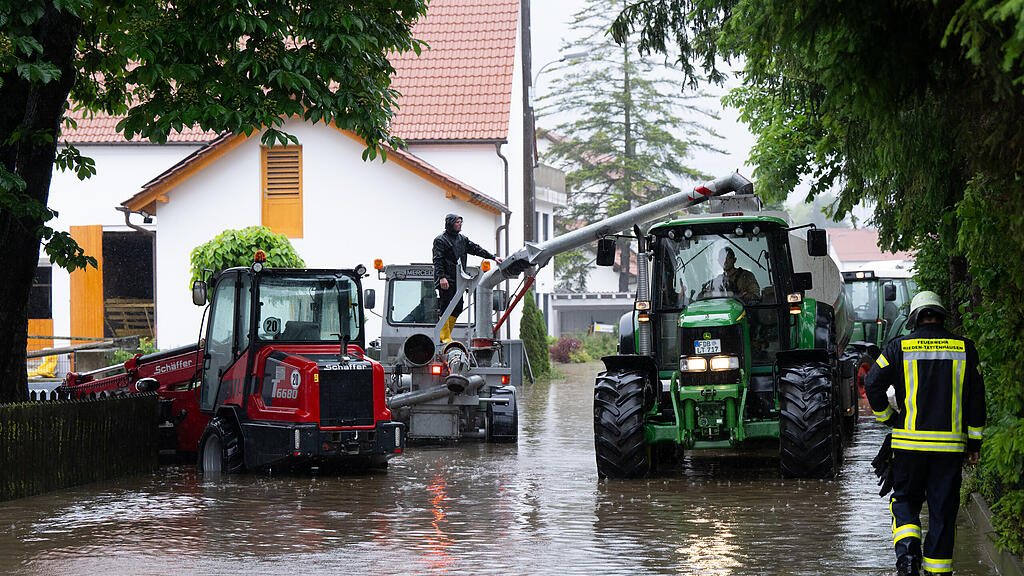 Überflutungen Deutschland nach Dauerregen