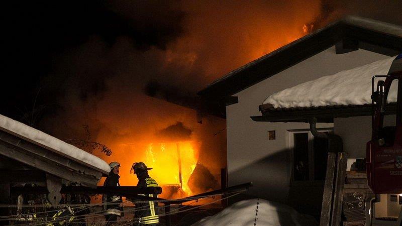 Wohnhaus in Brand