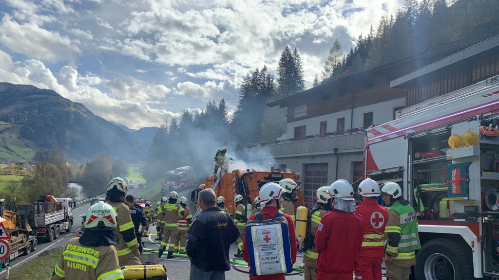 Lkw-Brand rauris