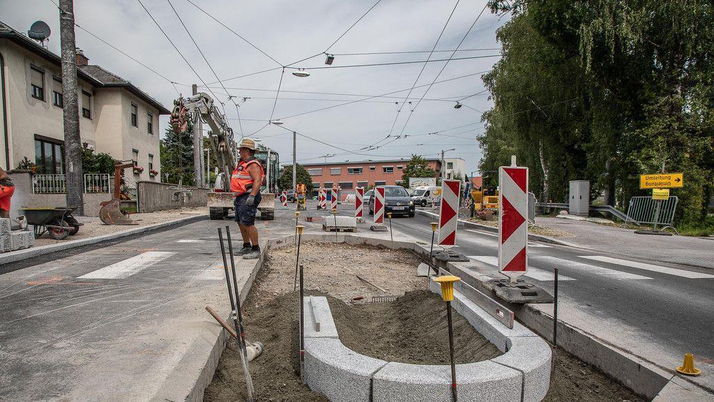 Neuer Kreisverkehr in der Kleßheimer Allee
