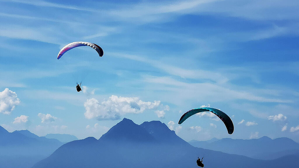 Spätsommer, Untersberg, Paragleiter, SB