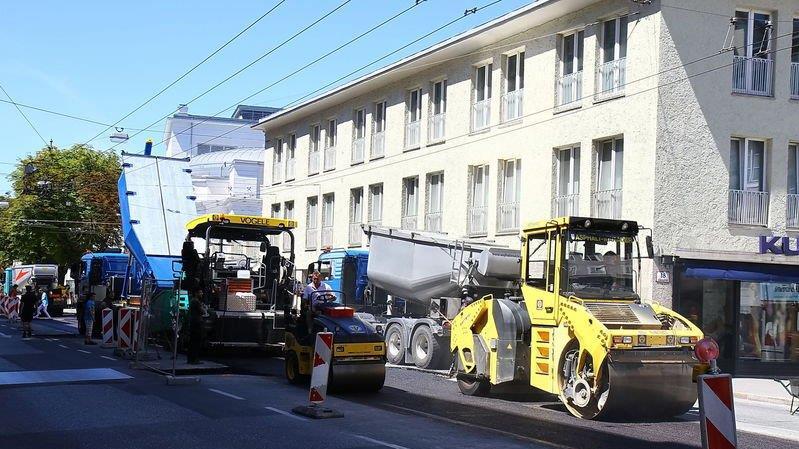 Baustelle in der Schwarzstraße
