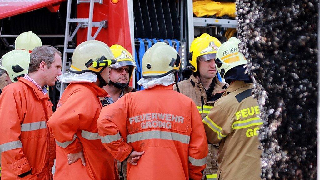 Leube: Feuerwehr im Großeinsatz