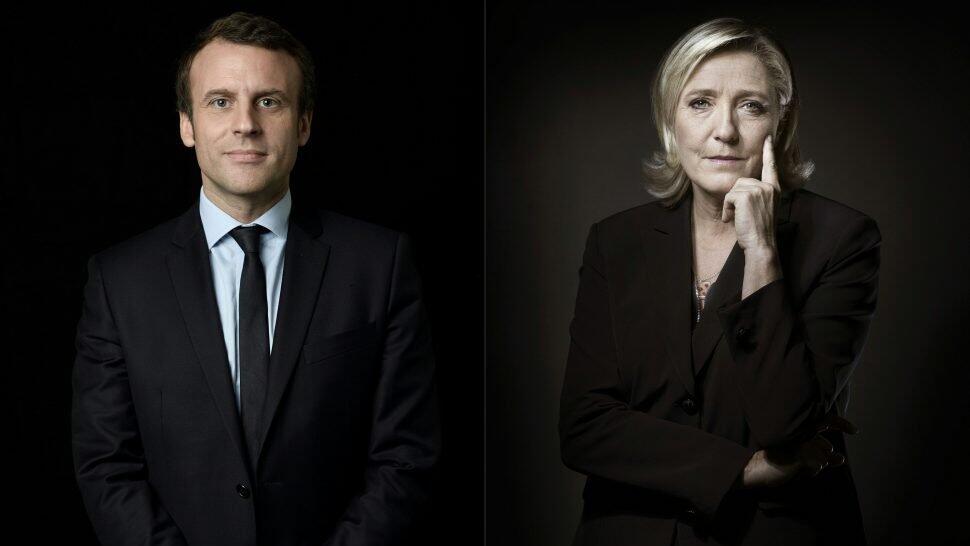 Emmanuel Macron und Marine Le Pen in der Stichwahl.