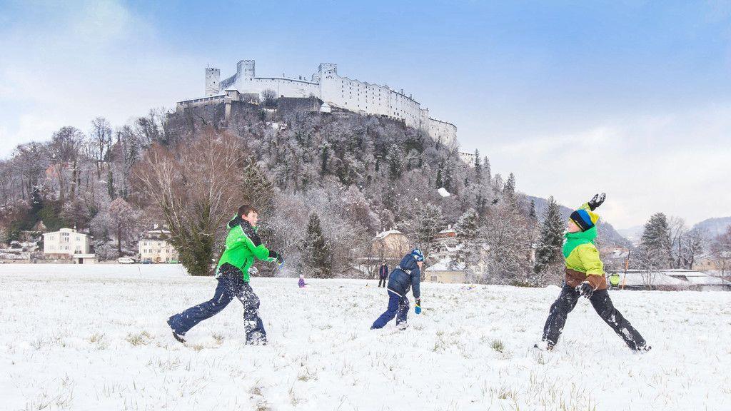 Schnee in Salzburg