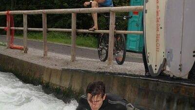 Surfen am Almkanal
