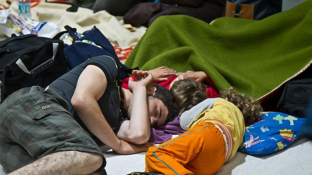 Flüchtlinge am Salzburger Hauptbahnhof