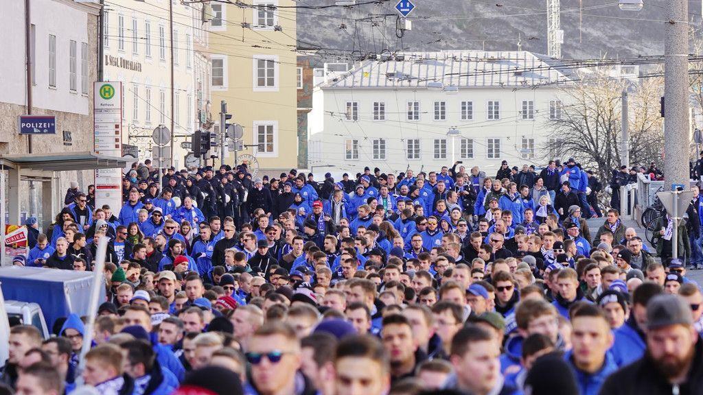 Schalke-Fans in Salzburg