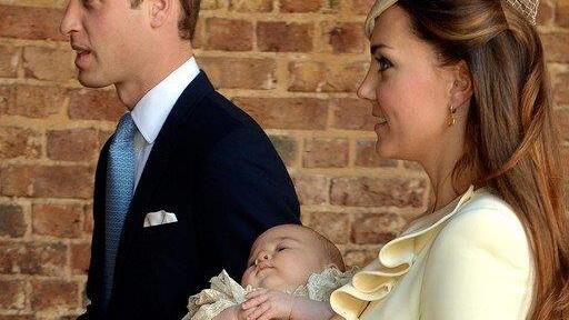 Prinz George bei der Taufe