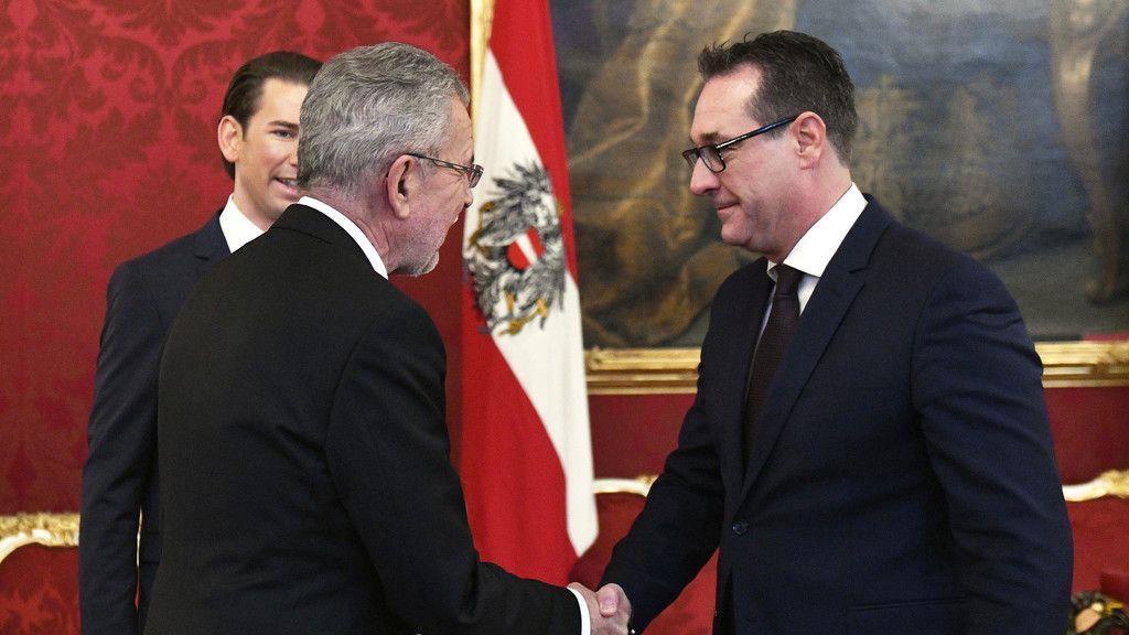 Van der Bellen empfängt Kurz und Strache