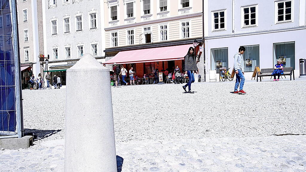 Schotter, Residenzplatz, Stadt Salzburg,