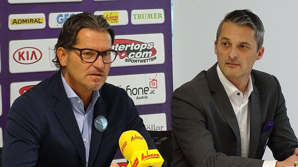 Gerald Baumgartner (li.) und Fredy Scheucher sind die starken Männer bei Austria Salzburg.