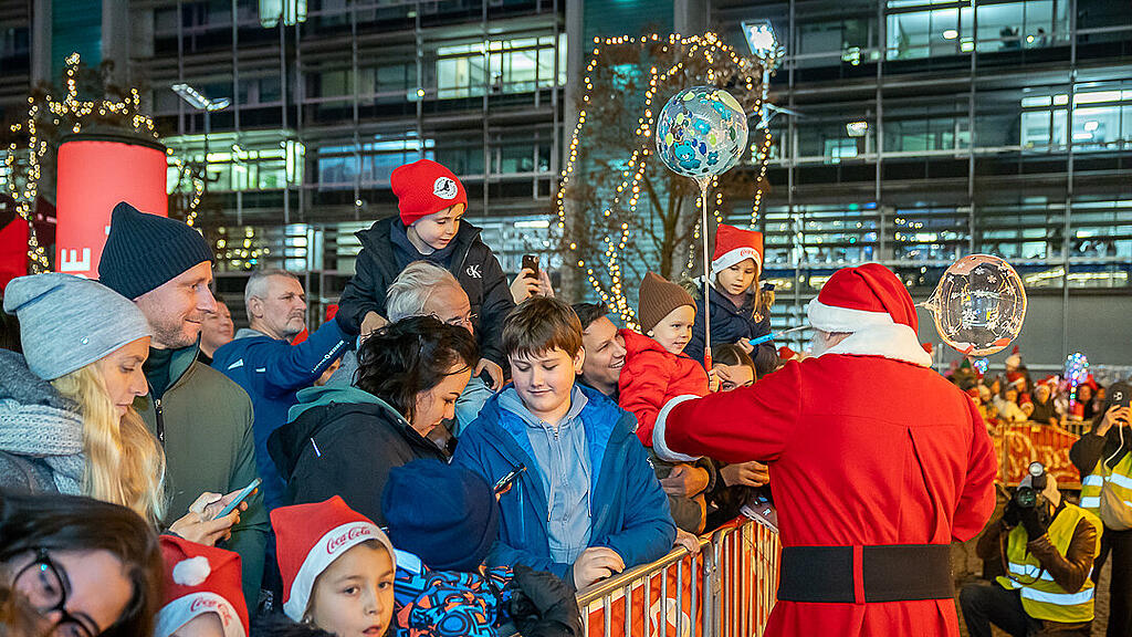 Coca-Cola Weihnachtstruck beim EUROPARK