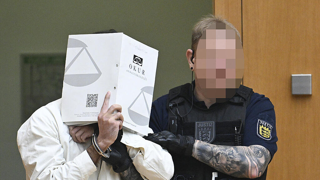 Der Angeklagte bei der Urteilsverkündung