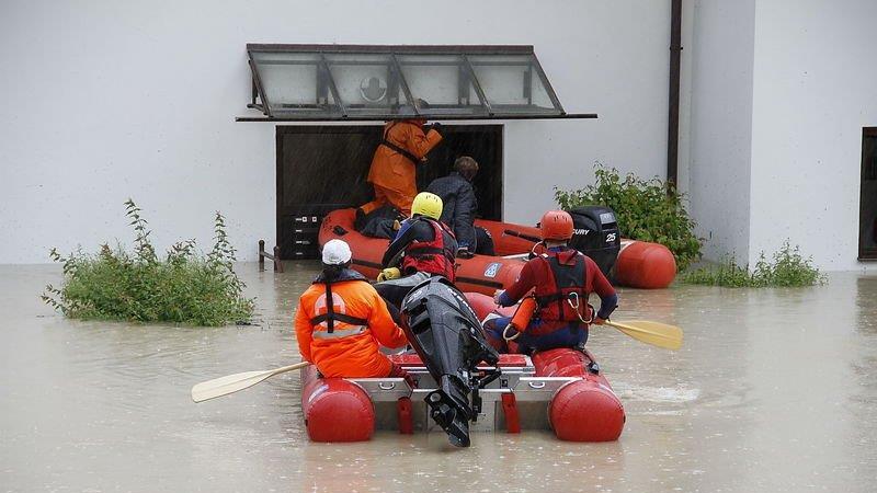 Evakuierung in Freilassing