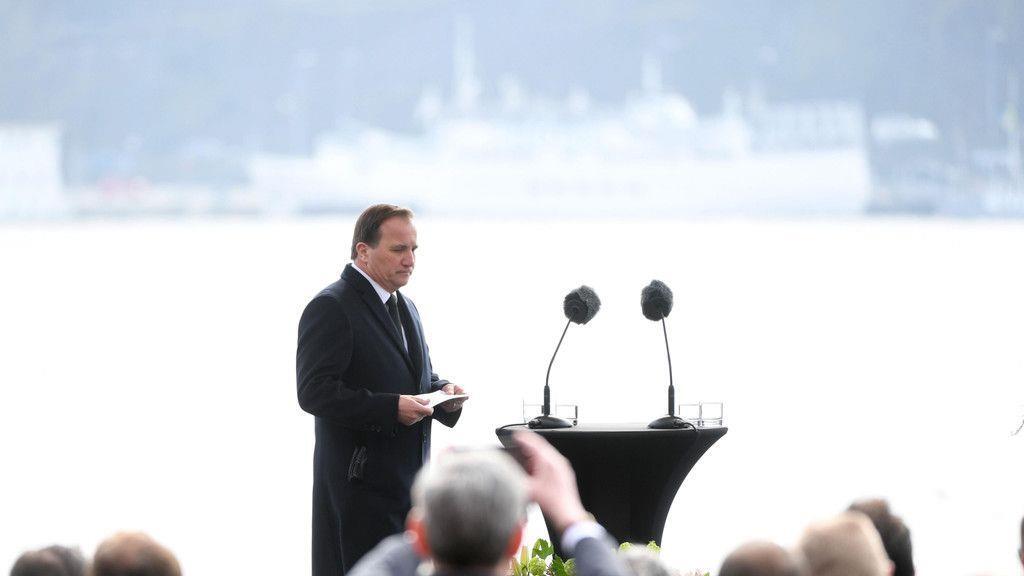 Schweigeminute in Stockholm