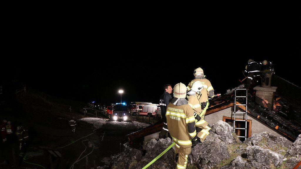 Großeinsatz in Dienten