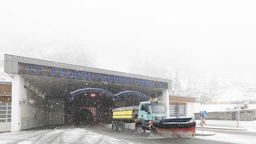 Neuschnee beim Felbertauerntunnel