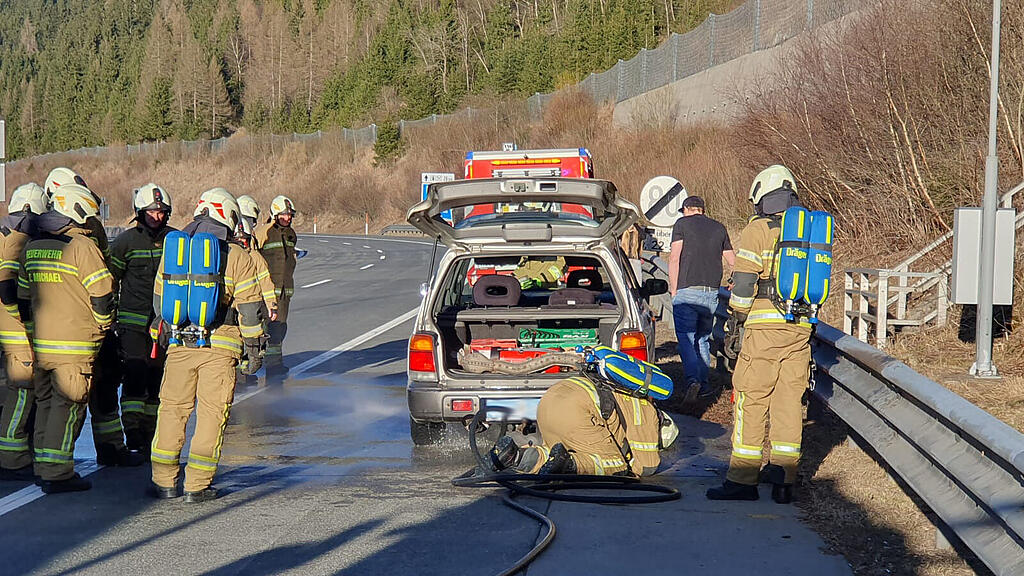 Fahrzeugbrand Katschbergtunnel