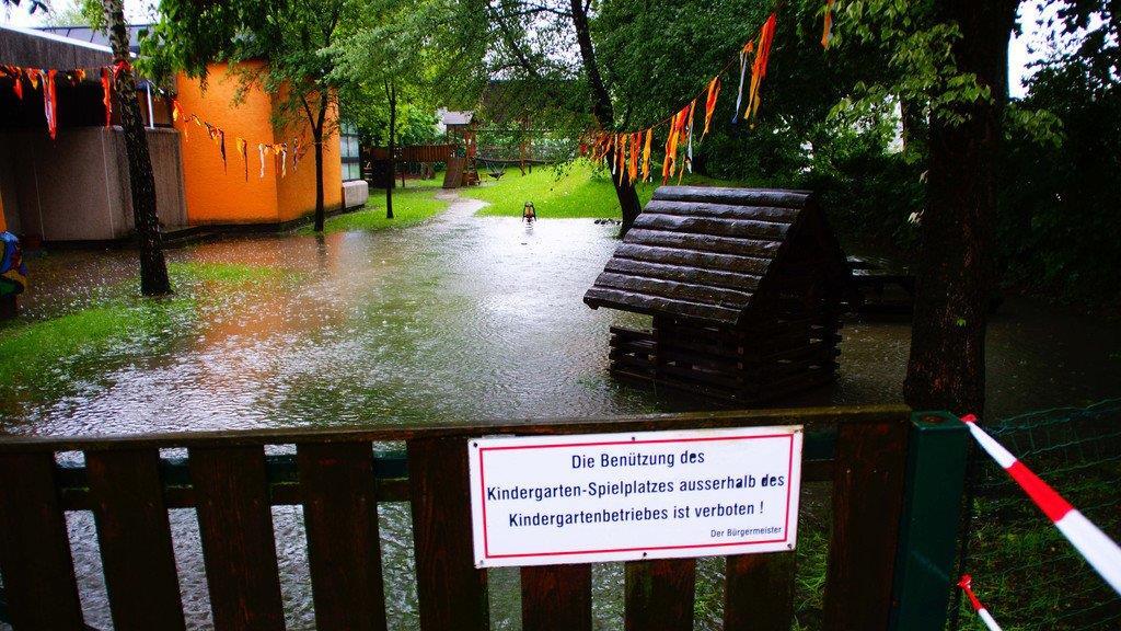Hochwasser in Oberndorf