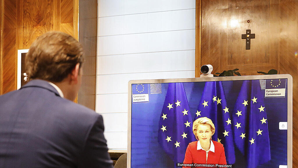 Videokonferenz von Kurz mit von der Leyen