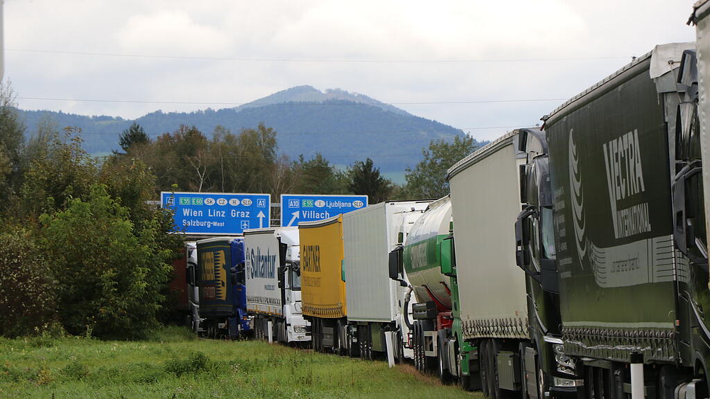 Lkw, Stau, Walserberg, A1
