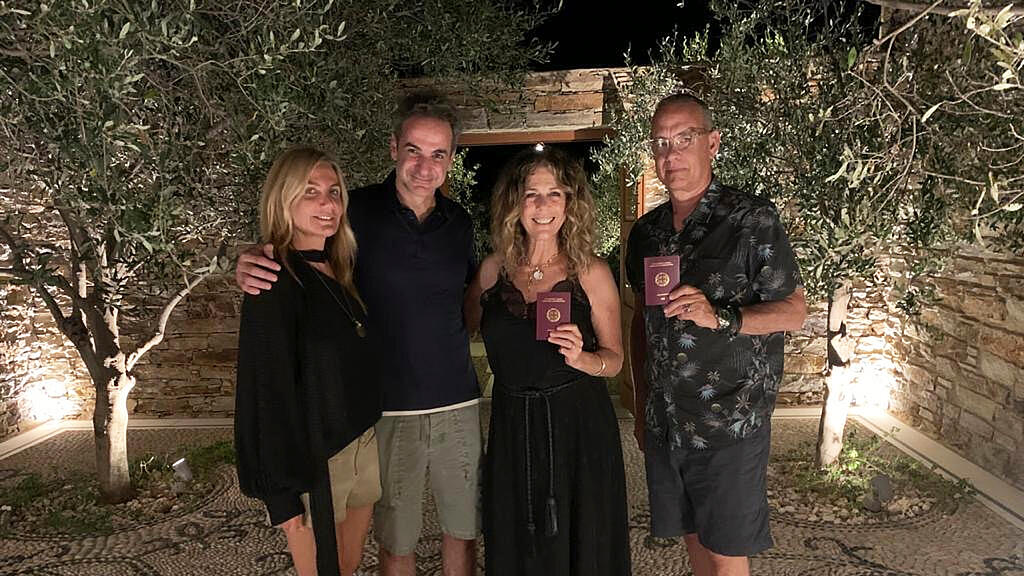 Tom Hanks, Rita Wilson, Griechenland