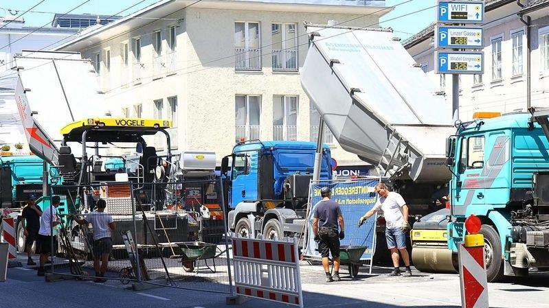 Baustelle in der Schwarzstraße