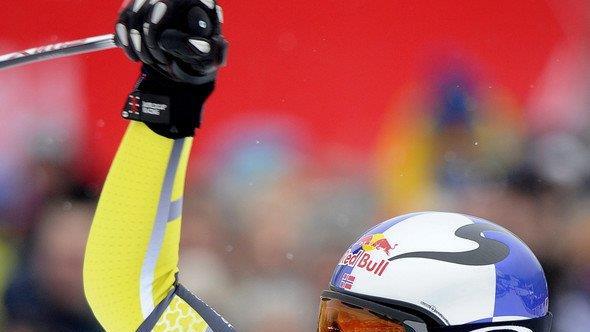 Matthias Mayer hinter Svindal Super-G-Zweiter in "Kitz"