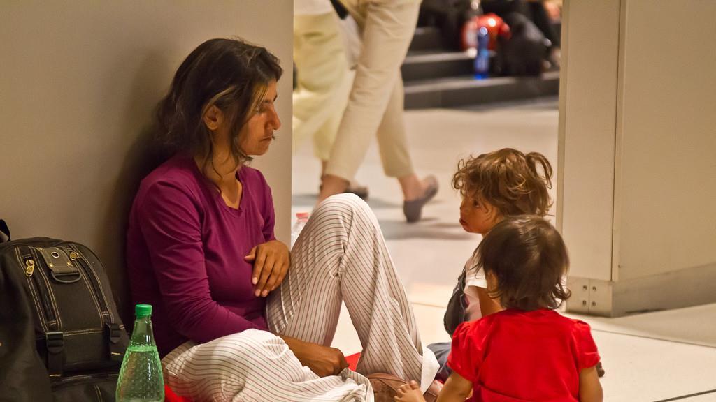 Flüchtlinge am Salzburger Hauptbahnhof