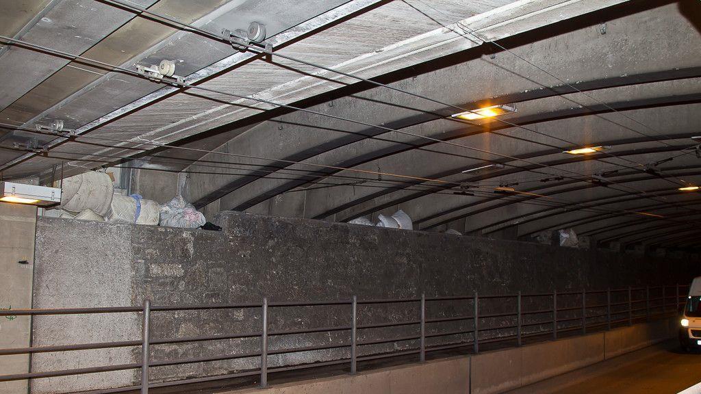 Bettlerlager im LKH-Tunnel