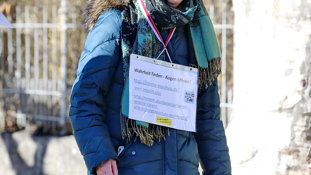 Corona-Demonstration in der Stadt Salzburg