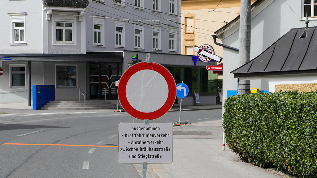 Bauarbeiten Maxglaner Hauptstraße