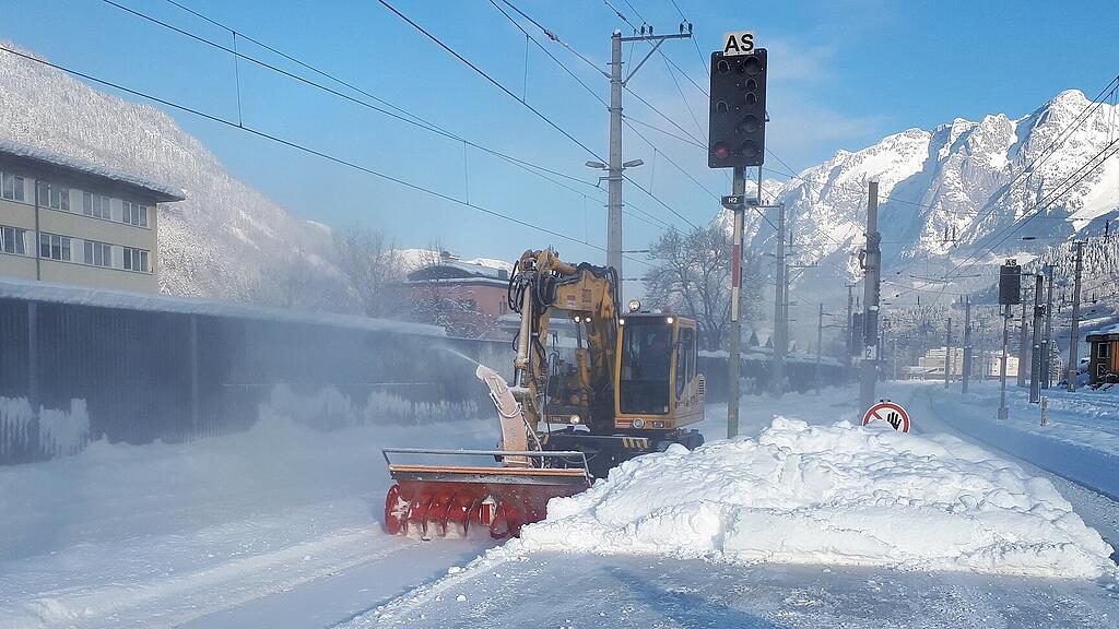 SB: ÖBB, Winterdienst, Winter, Schiene,