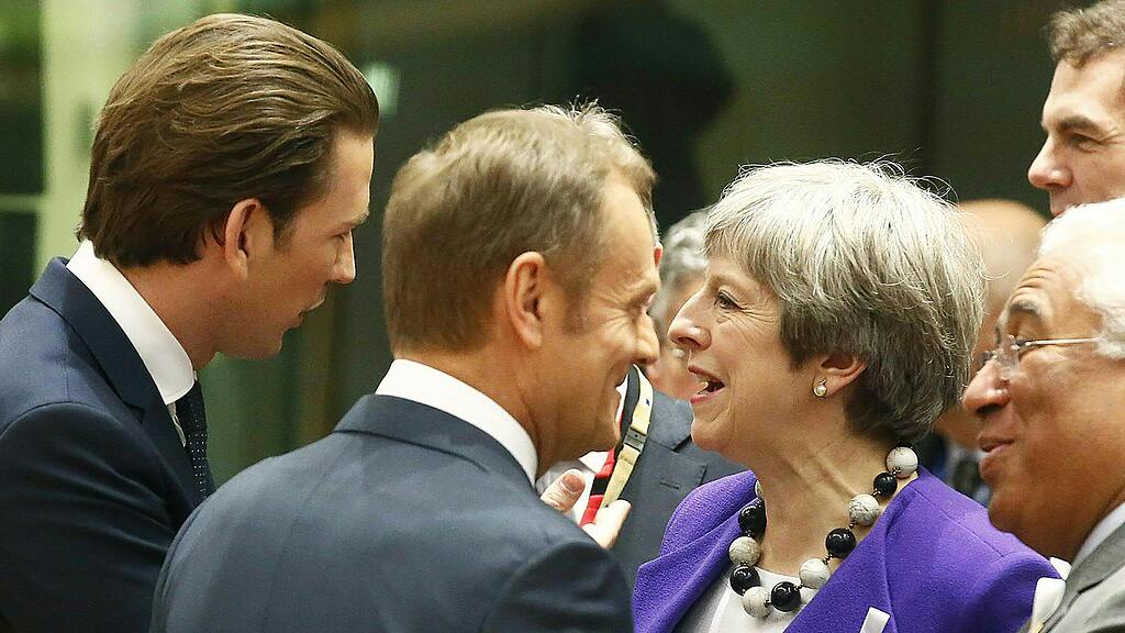 Unter anderem fällt die heiße Phase des Brexit in den EU-Vorsitz Österreichs. Im Bild: Bundeskanzler Sebastian Kurz (ÖVP) und die britische Premierministerin Theresa May.