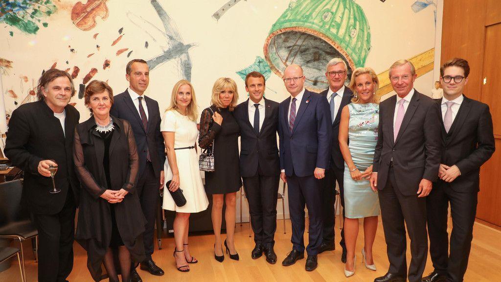 Emmanuel Macron im Festspielhaus