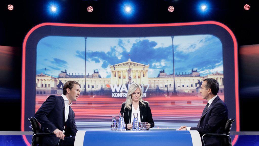 TV-Duell: Sebastian Kurz vs. Christian Kern