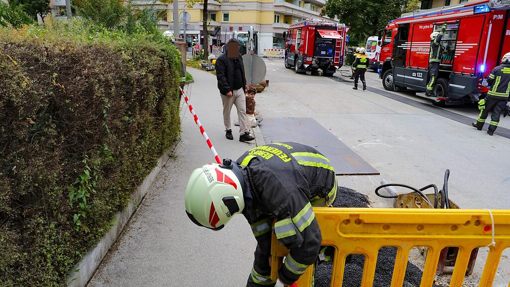 Gasleitung in Salzburg-Lehen beschädigt